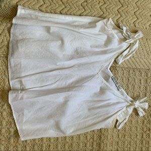 ZARA bow shoulder top